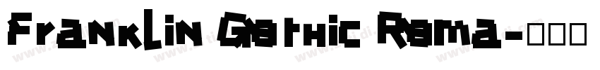 Franklin Gothic Roma字体转换